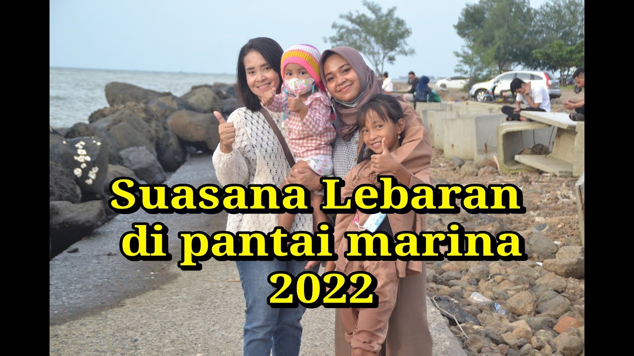 Lebaran di pantai marina semarang 