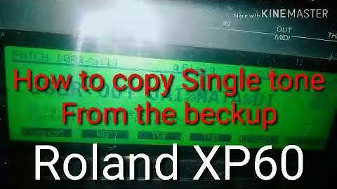 How to copy single tone in Roland xp60 keyboard #Roland_xp60 #Copy_single_patch_xp60_keyboard