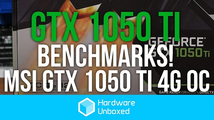 MSI GTX 1050 Ti 4G OC : La puissance du jeu abordable !