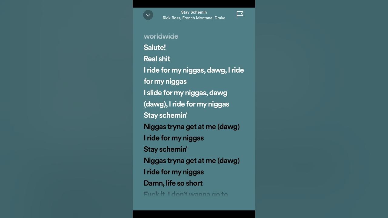 Stay Schemin - Rick Ross, French Montana, Drake (Lyrics) Stay Schemin - Rick Ross, French Montana, Drake (Lyrics)