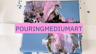 【Pouring medium art】ドライヤーを使った簡単なアート技法Acrylicpouring#fluidart#pouringmediumart#pour