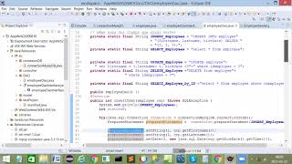 My sql, Eclipse, Java, CRUD, partie1