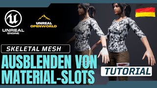 Hiding Material Slots in Skeletal Mesh - Unreal Engine - English #2041