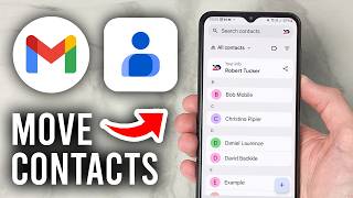 How To Move Contacts From Mobile To Gmail - Tutorial
