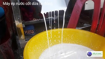 Máy vắt nước cốt dừa tự động - Điện Cơ Xanh