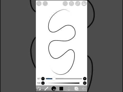 How to draw smooth line in Ibis Paint