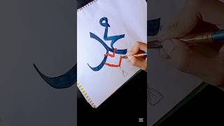“Beautiful Muhammad ﷺ Calligraphy with Tasbih Design”#short