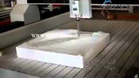 apextech cnc styrofoam video for engraving and milling foam mould