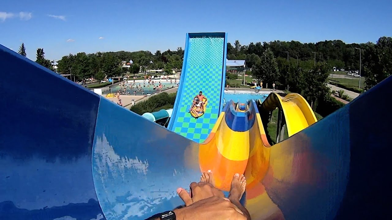 Strange Kamikaze Water Slide at Sárvári Fürdő Aquapark - YouTube
