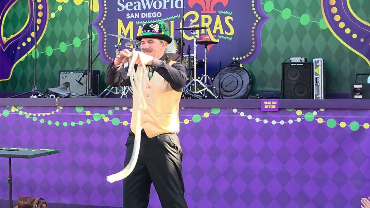 The Grand Mystique Kenny Shelton Magician SeaWorld San Diego Mardi Gras 