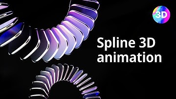 Spline tutorial | How to use Glass effect  Spline 3D 2025