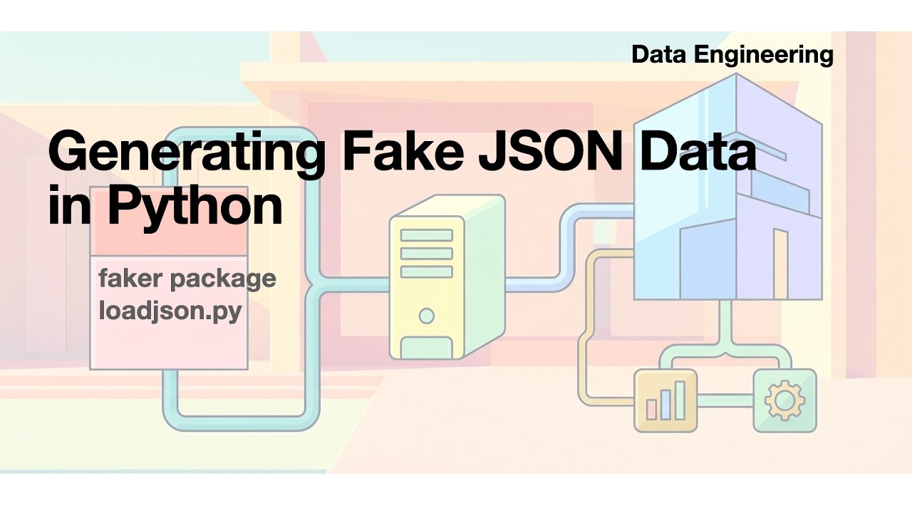 [Data Engineering] 3-1-4. Generating Fake JSON Data in Python - YouTube
