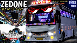 New MODIFIED ZEDONE BUS MOD For Bus Simulator Indonesia | Download Mod | New Bus Mod | #bussidmods