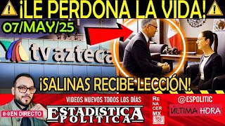 LE PERDONO LA VIDA ¡ SALINAS RECIBE HISTORICA LECCION DE SU PRESIDENTA !