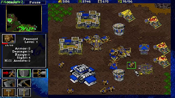 3rd try: NEW Warcraft 3 Custom buildings sprites into Warcraft 2 ! Testing in DAIFE xhuman06 - Orc07