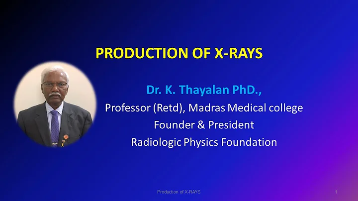 Production of X Rays | Professor Thayalan