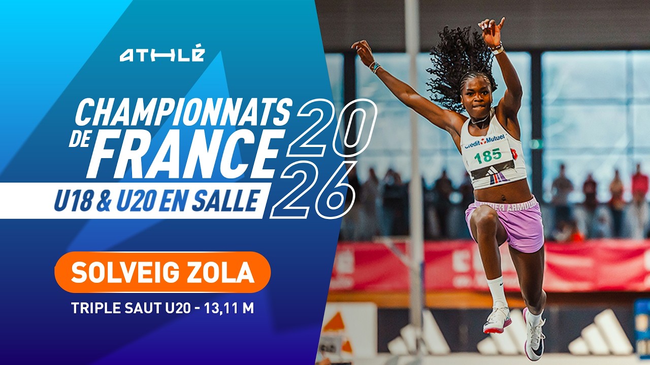 Championnats de France U18-U20 en salle : Solveig Zola avec 13,11 m au triple saut