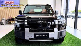 New Arrival! 2026 New Premium BYD Ti7 New Performance: Ultra Comfort interior, Exterior Feature