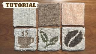 Double Knit Coaster Pattern 4 Ways - Knitting Tutorial