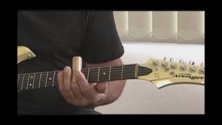 Mick Arnold on slide guitar playing some classic Rose Tattoo riffs