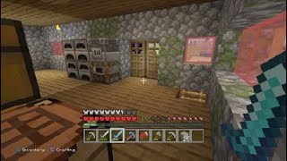 Minecraft ps4 etition ep43 mining 4 dimonds