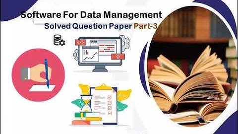 Kerala university B.Com Software For Data Management Solved Part 3