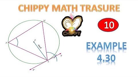 TN 10 STD New syllabus DRAW A TANGENT   GEOMETRY EXAMPLE 4.30