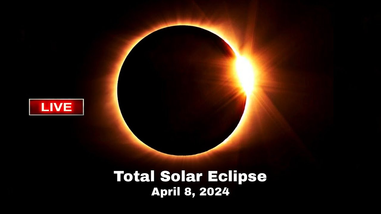 LIVE - Solar Eclipse April 8, 2024 !! Live total Solar Eclipse April ...