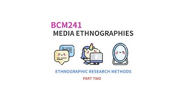 BCM241 Media Ethnographies: Methods and Methodologies Part Two - Observation and Autoethnography