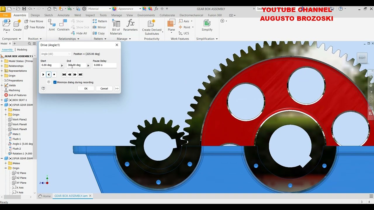 AUTODESK INVENTOR GEAR BOX VIDEO 9