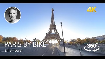 Paris tourist attractions 2020, see Eiffel Tower, Port Hakim, Seine, 4K, 360°