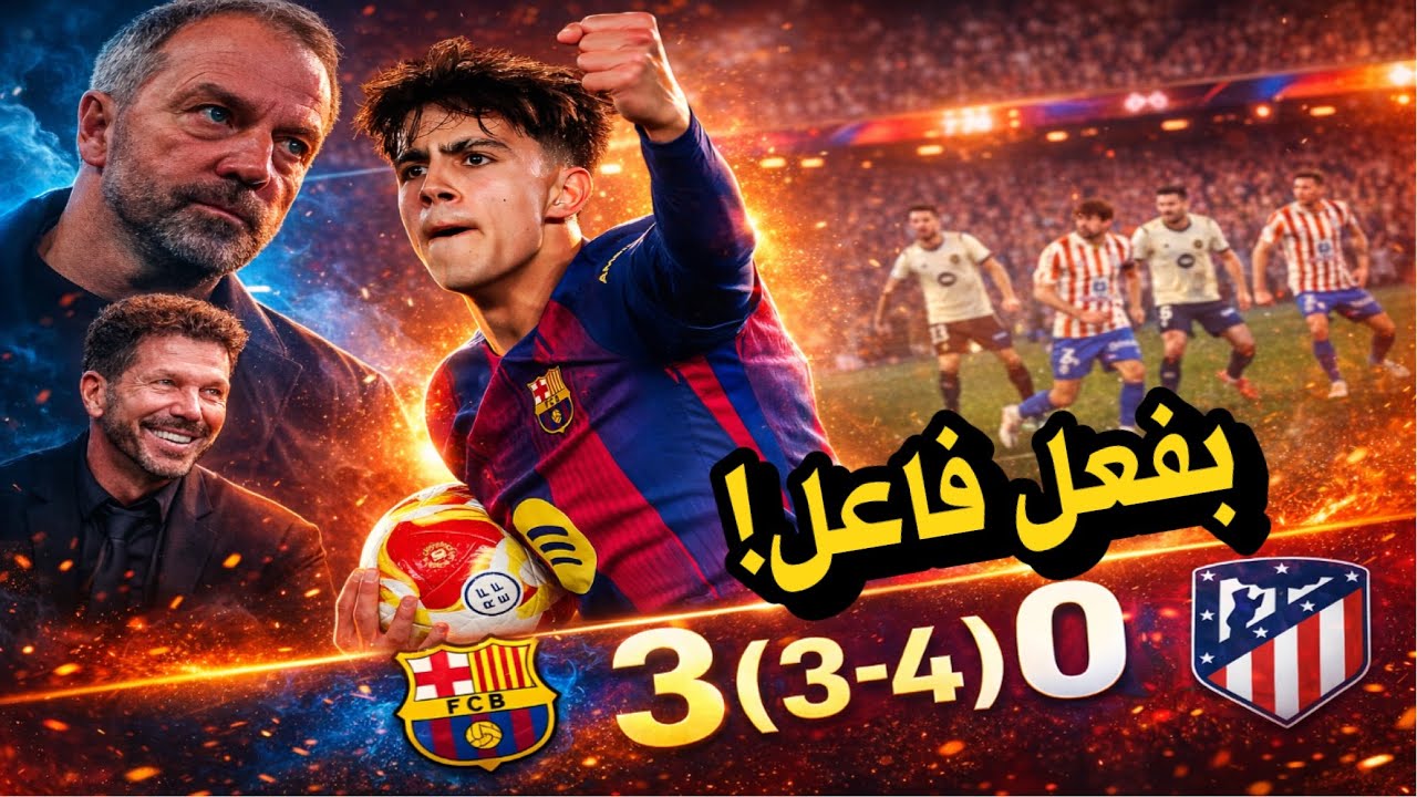 تحليل برشلونة 3-0 اتليتكو مدريد 📛 انتصار فليك رغم الإقصاء وخروج بفعل فاعل❗️🤔