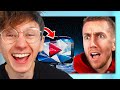 Reacting to Miniminter Reacting to Me Sending MrBeast&#39;s Playbutton into Space