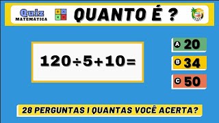 O quão você gosta de MATEMÁTICA,esse quiz é pra você