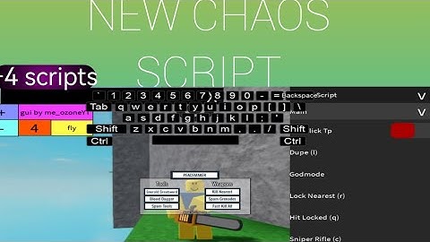 Roblox CHAOS SCRIPT +4 SCRIPTS Hydrogen/Fluxus pastebin free