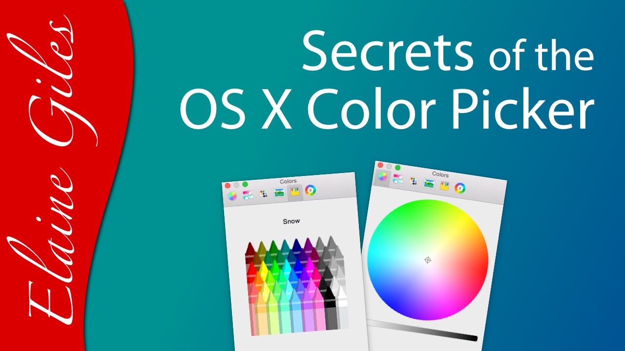 Secrets Of The Os X Color Picker - Youtube