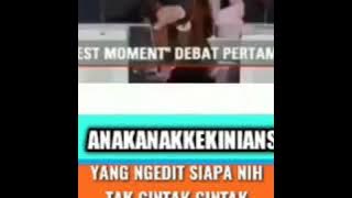 Parodi lucu prabowo gebrak meja story wa
