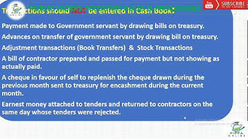 Public Works Cash Book Important Notes PIPFA Online