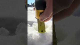 Almost 6 inches of snow, iykyk correct way to measure