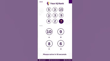 🧠 IQ Puzzle Challenge: Can You Find the Missing Number?