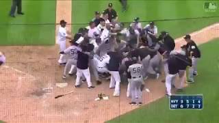 Benches clear, punches thrown in Yankees-Tigers game with Miguel Cabrera and Austin Romine Fight
