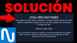 Fix Nahimic Critical Driver Update Required (solución rápida Windows)