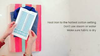 How to Use Name Bubbles Iron-on Labels
