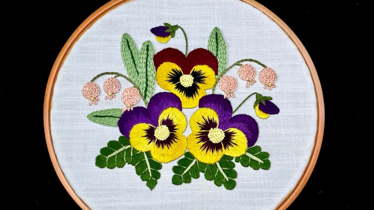 Bee and Wild Flowers Embroidery Kit