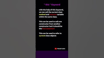 Use of this keyword | Java Interview Question 13 | Pahadi Coder
