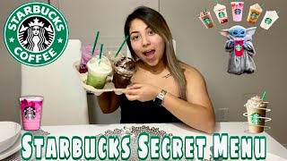 TRYING STARBUCKS SECRET MENU DRINKS!