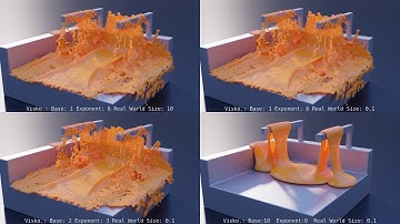 Blender 2.82 Mantaflow - Viscosity Test