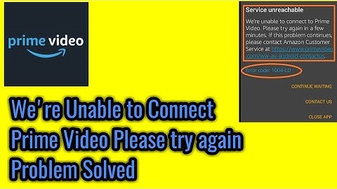 Service unreachable we