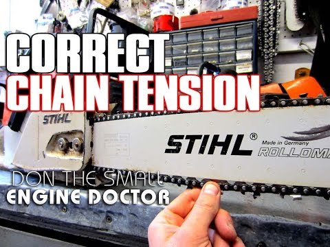 How to Properly Tighten a Chainsaw Chain 