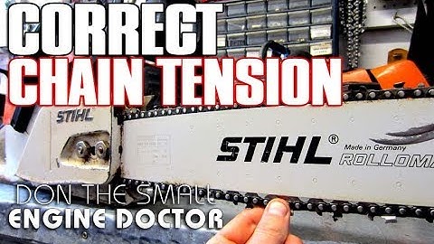How-To Properly Adjust The Chain Tension On Your Chainsaw - Video